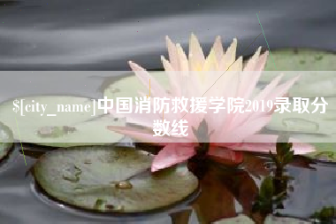 日喀则中国消防救援学院2019录取分数线
