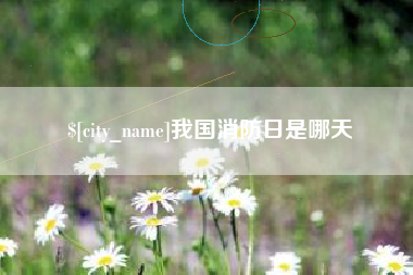 日喀则我国消防日是哪天