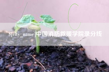 日喀则中国消防救援学院录分线