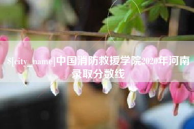 日喀则中国消防救援学院2020年河南录取分数线