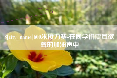 日喀则600米接力赛-在同学们震耳欲聋的加油声中