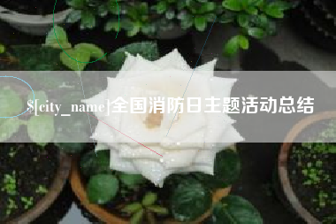 日喀则全国消防日主题活动总结