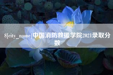 日喀则中国消防救援学院2021录取分数