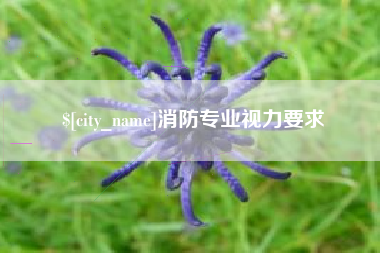 日喀则消防专业视力要求