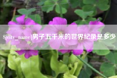 日喀则男子五千米的世界纪录是多少