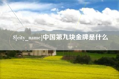 日喀则中国第九块金牌是什么