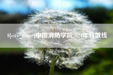 日喀则中国消防学院2024年分数线