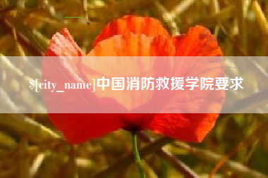 日喀则中国消防救援学院要求