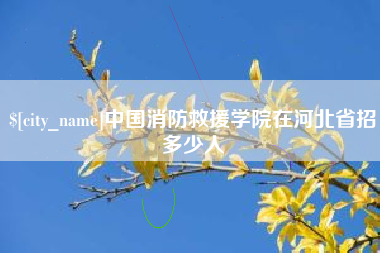日喀则中国消防救援学院在河北省招多少人