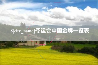 日喀则冬运会中国金牌一览表