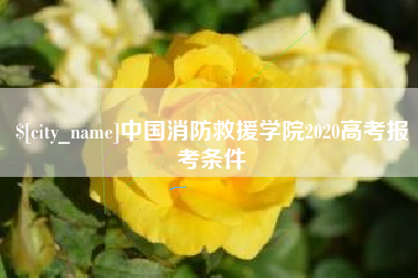 日喀则中国消防救援学院2020高考报考条件
